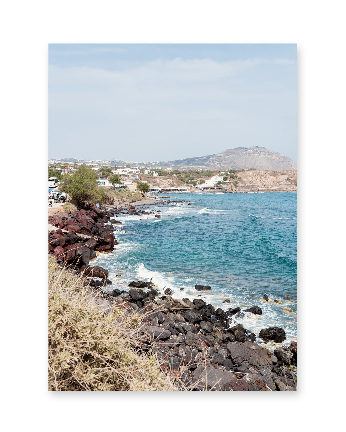 Red Beach, Santorini, Greece Art Print