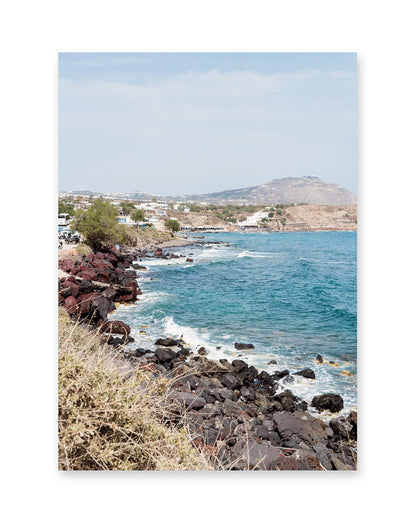 Red Beach, Santorini, Greece Art Print