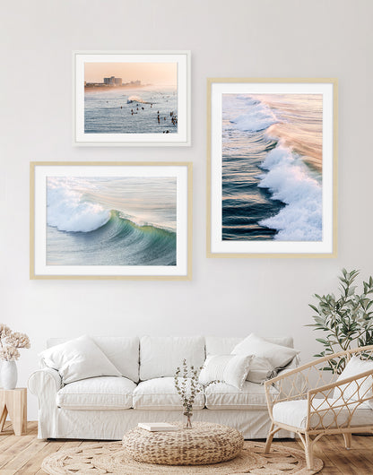 coastal gallery wall - wrightsville beach framed art