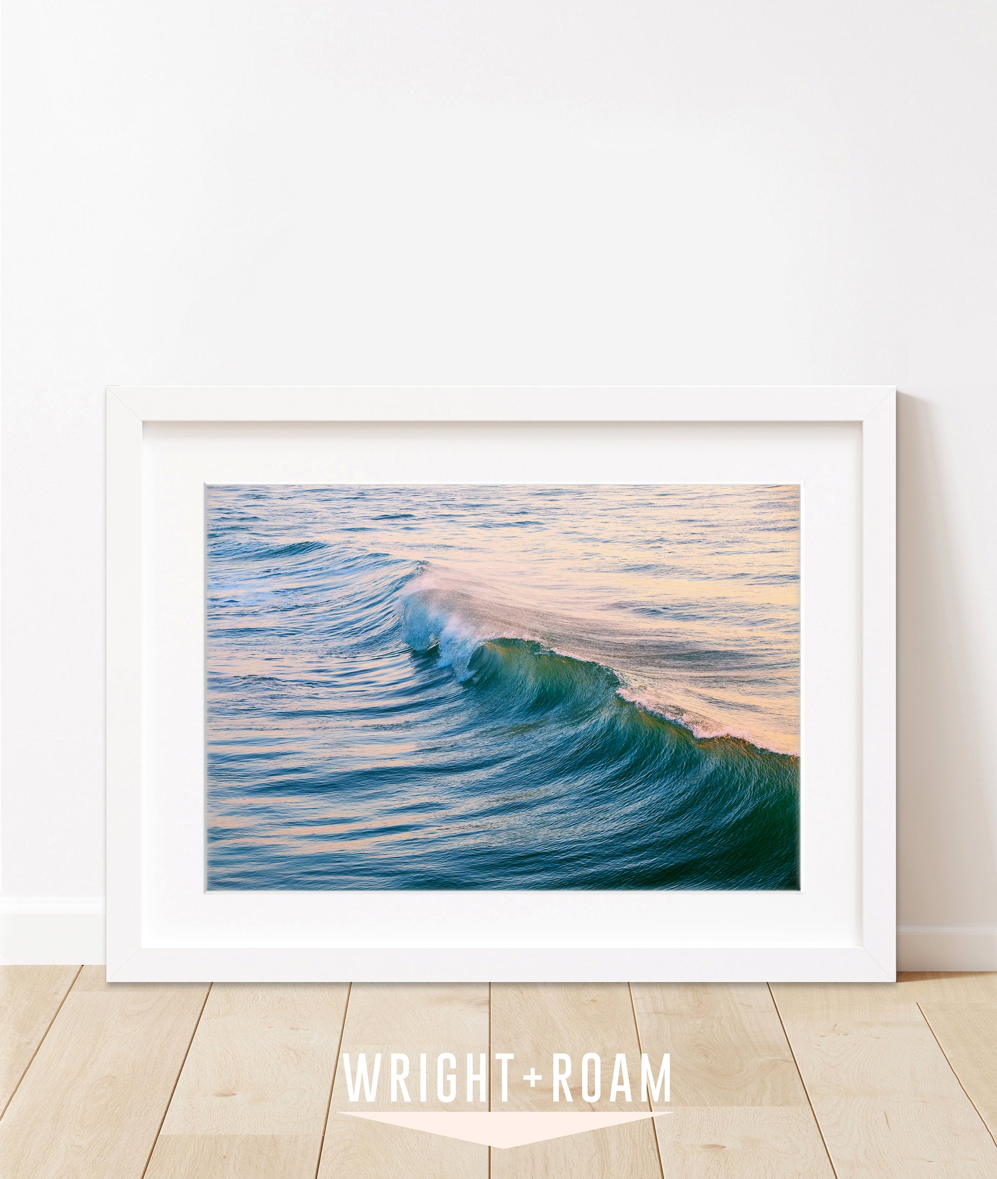 colorful blue wave photograph