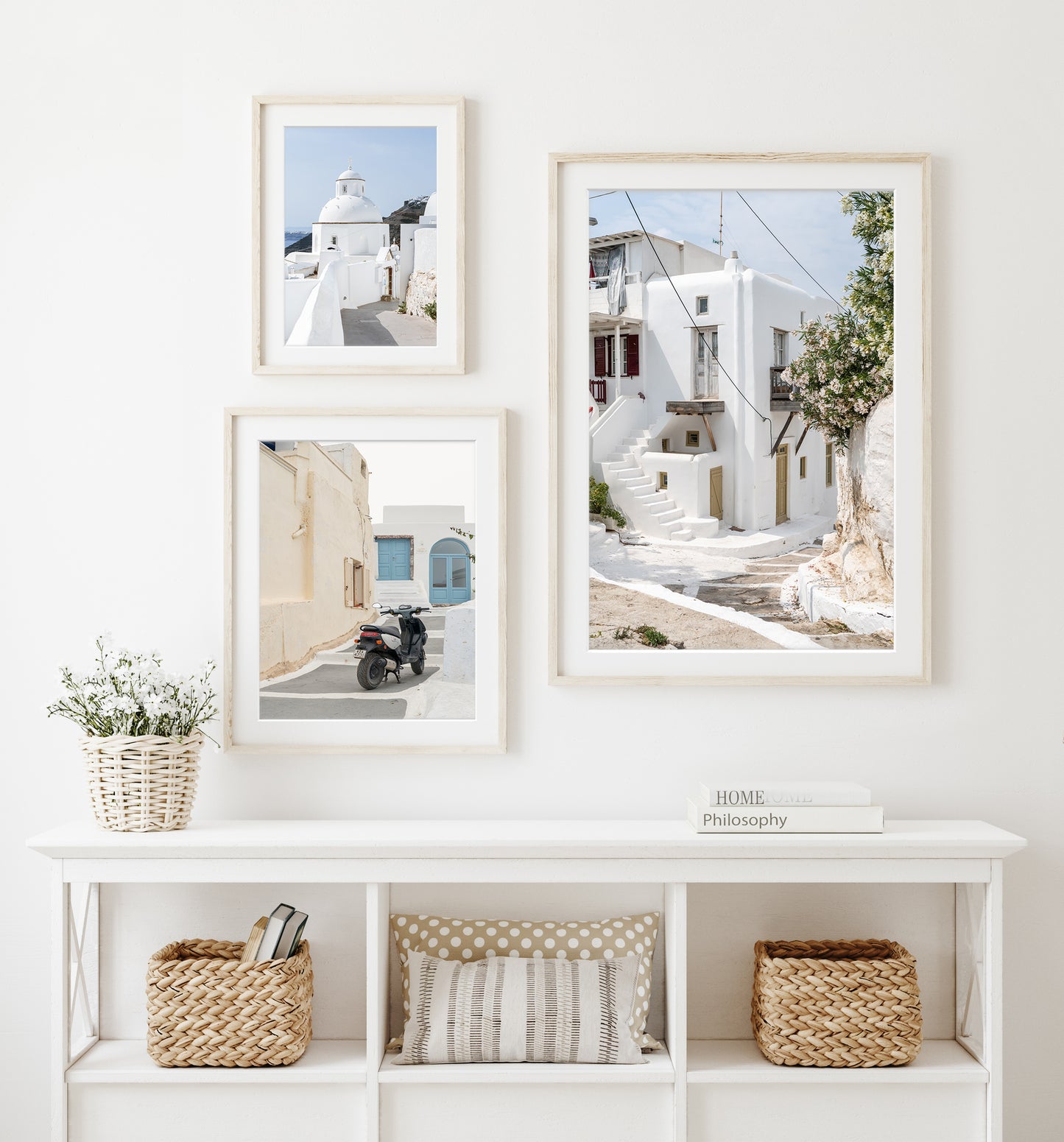 Neutral Travel Art | Greece Architecture