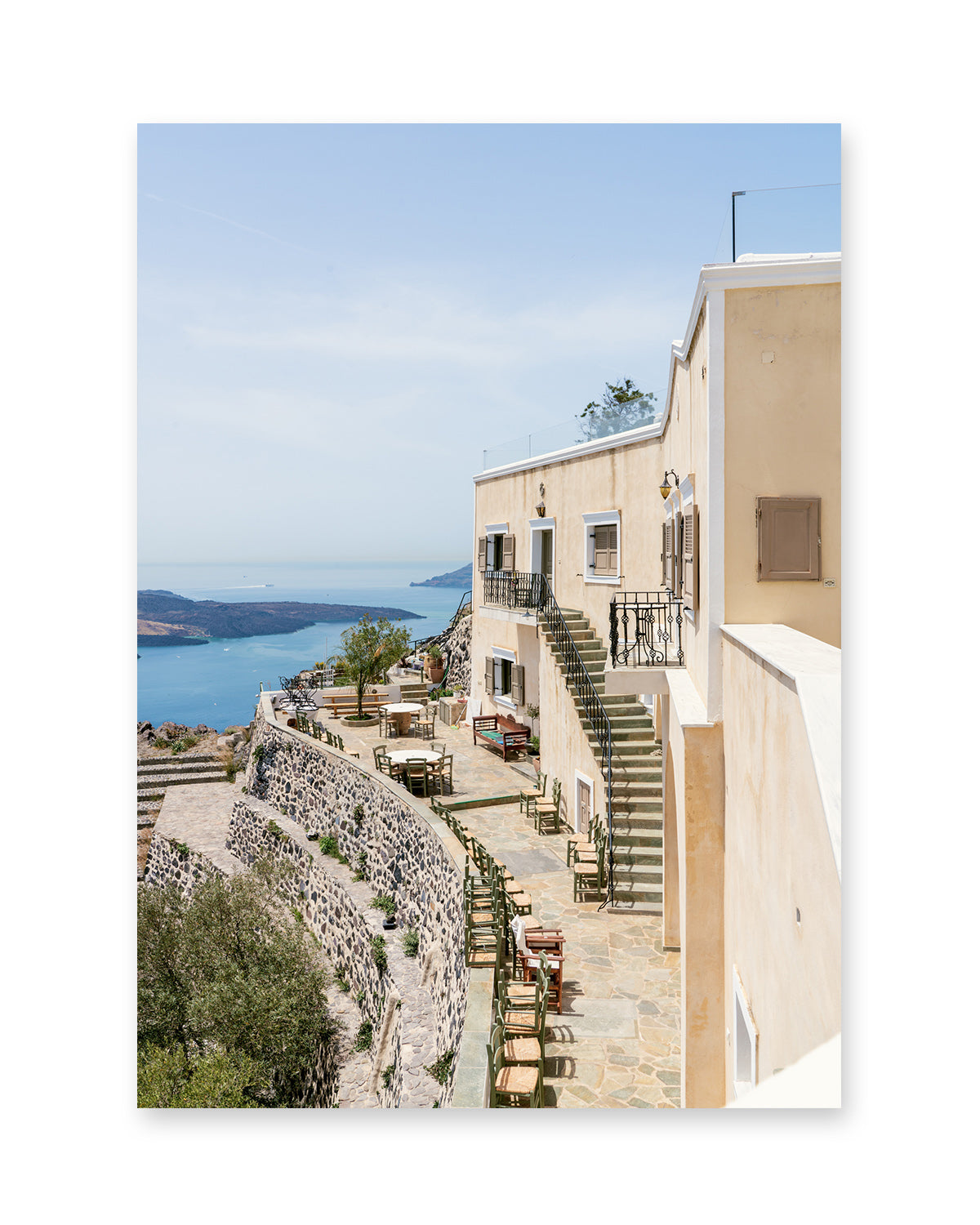 Coastal Architecture Print Santorini, Greece