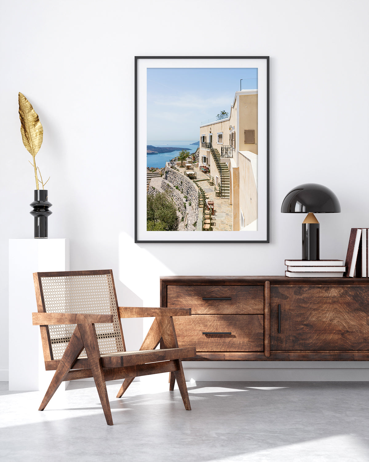 Coastal Architecture Print Santorini, Greece