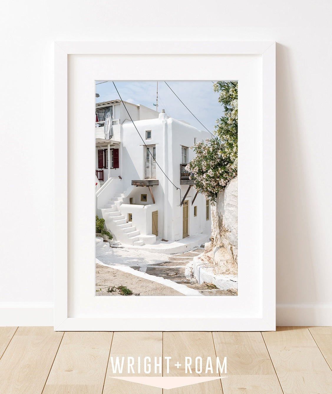 Neutral Travel Art | Greece Architecture