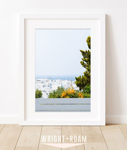 Minimal Blue Greece Landscape