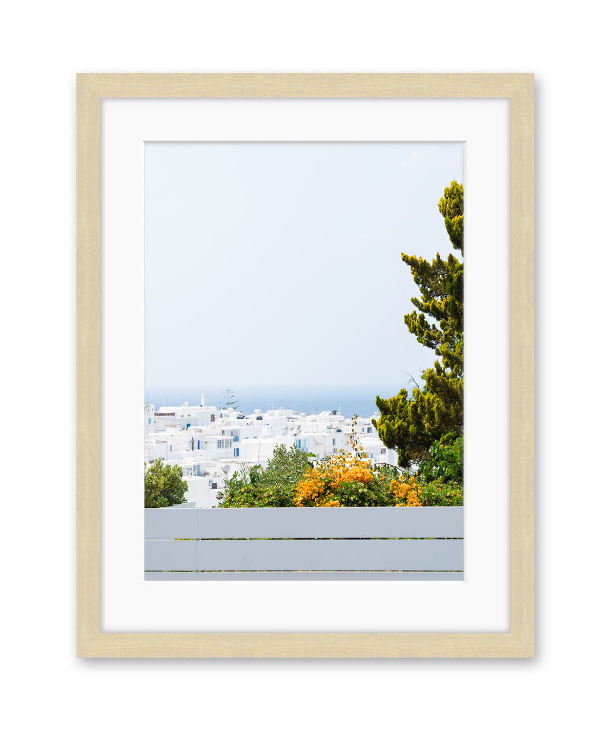 Minimal Blue Greece Landscape