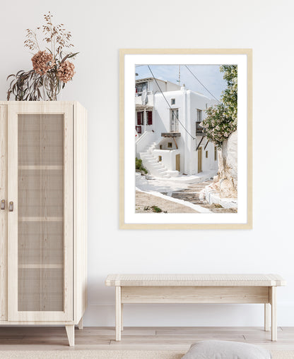 Neutral Travel Art | Greece Architecture