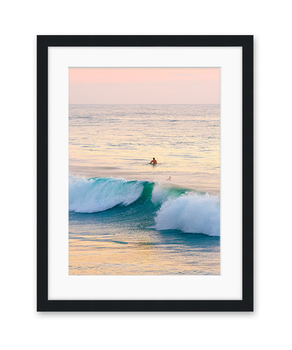 pastel sunrise wrightsville beach black frame