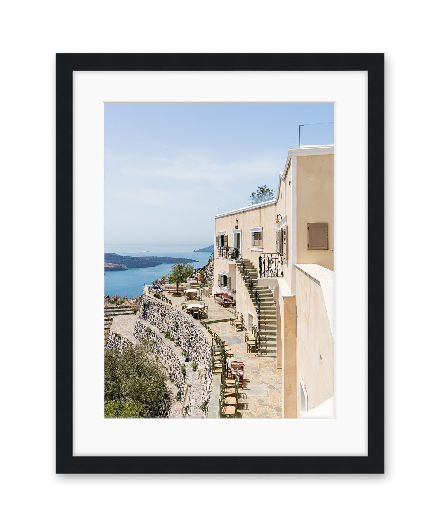 Coastal Architecture Print Santorini, Greece