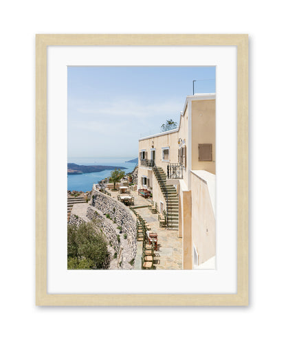 Coastal Architecture Print Santorini, Greece