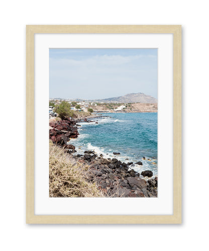 Red Beach, Santorini, Greece Art Print