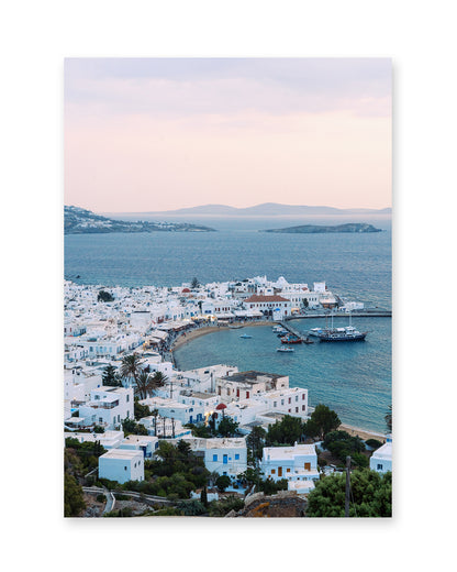 Sunset Over Mykonos Greece