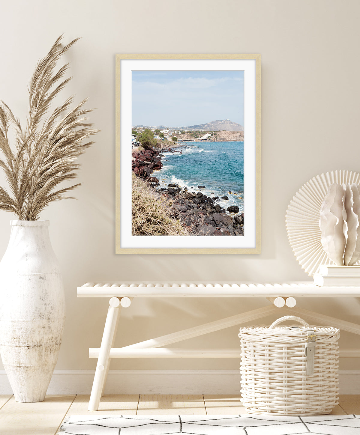 Red Beach, Santorini, Greece Art Print