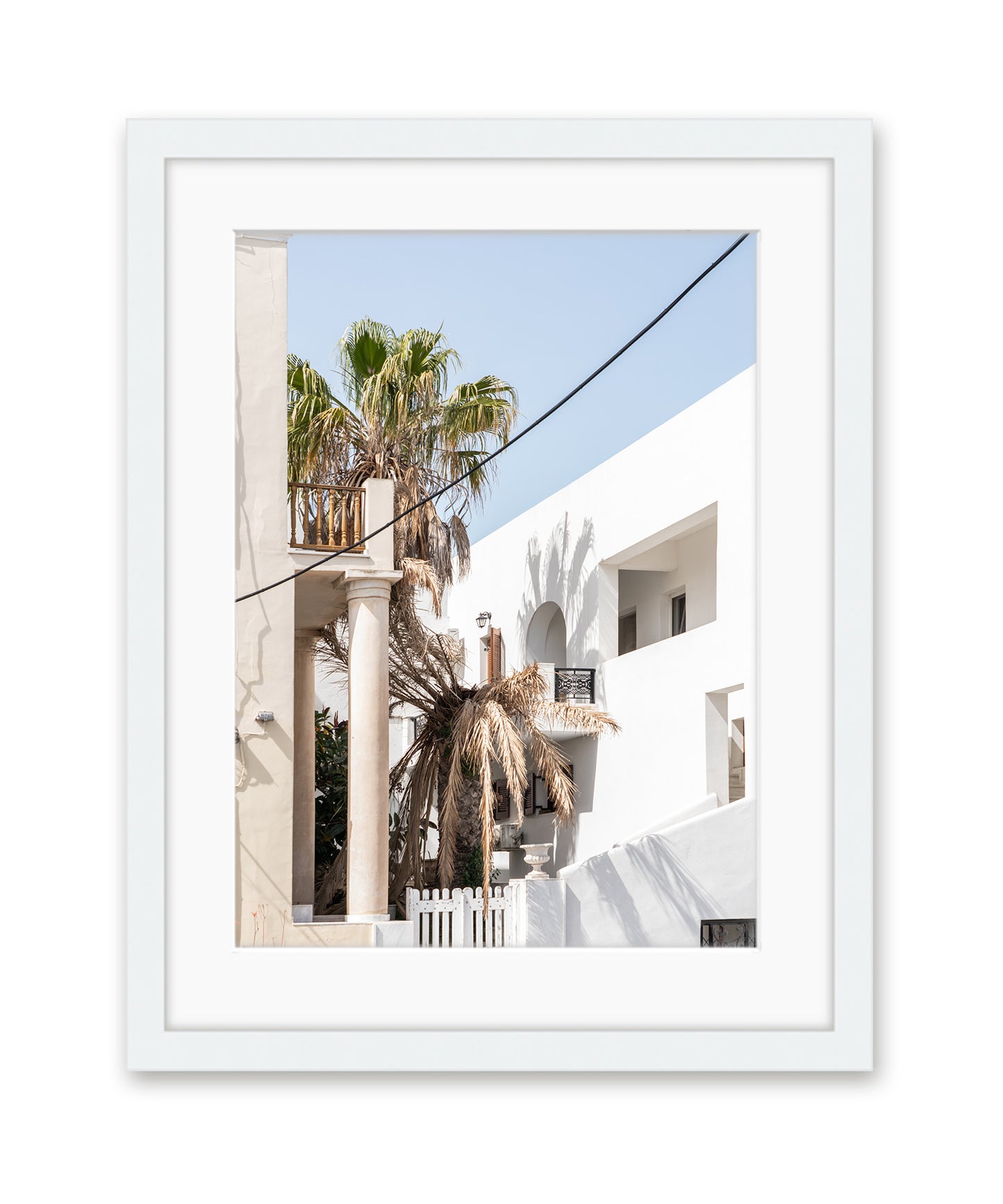 Pastel Tropical Travel Art | Greece