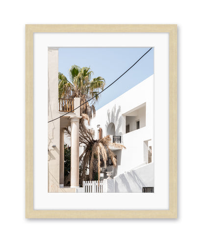 Pastel Tropical Travel Art | Greece