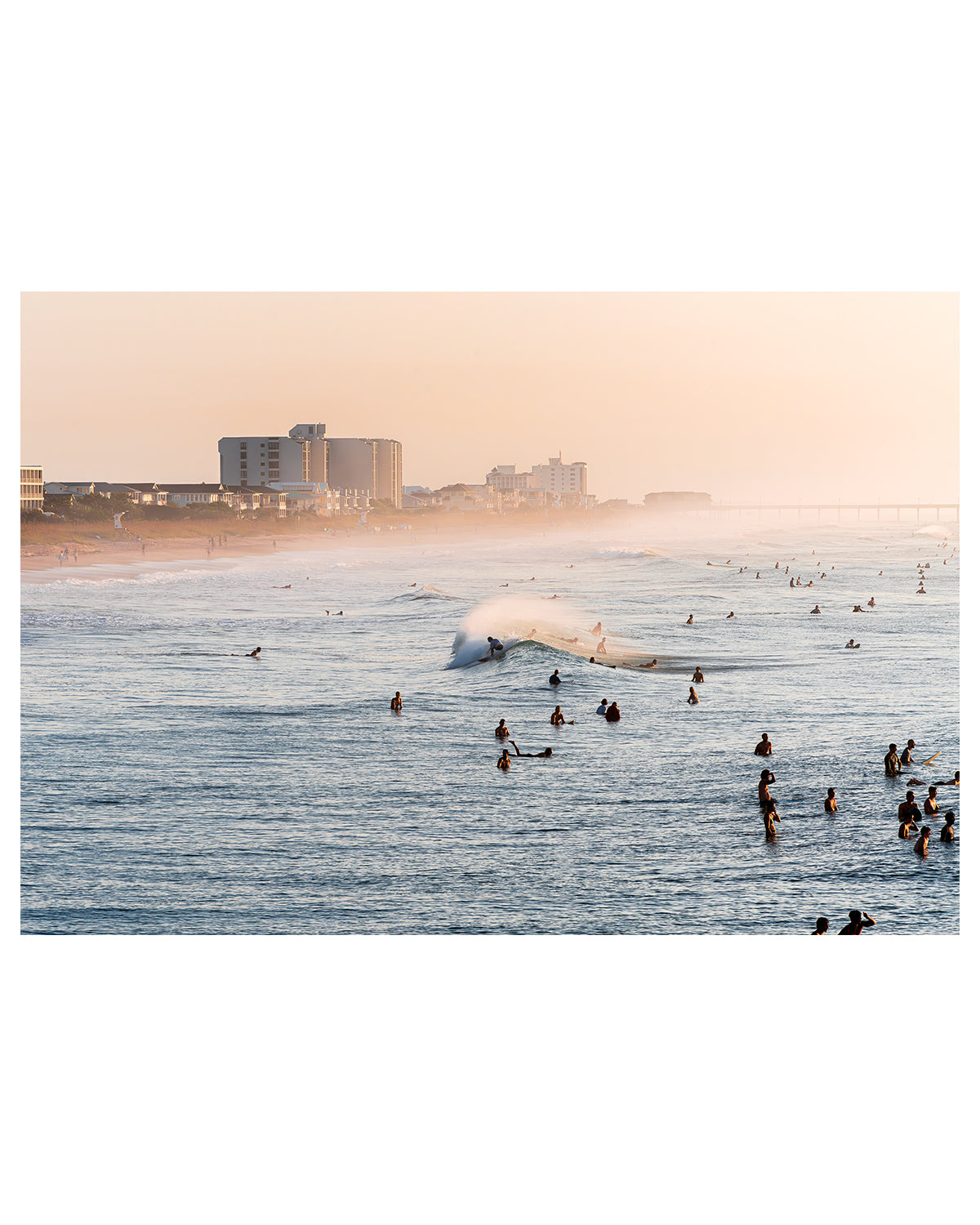 golden morning wrightsville beach surfing