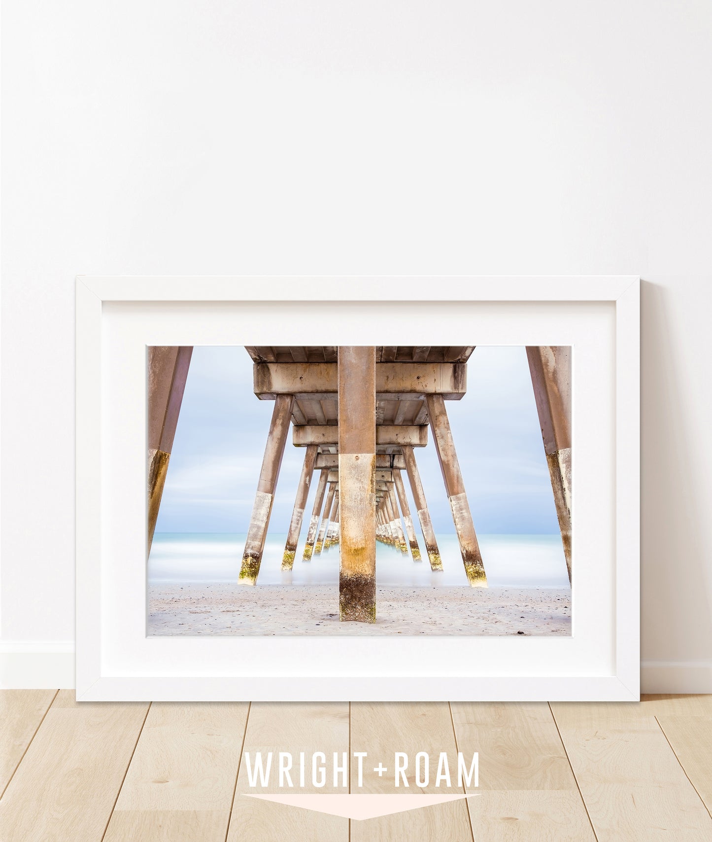 blue Johnny mercer pier wrightsville beach photograph, by Wright and Roam