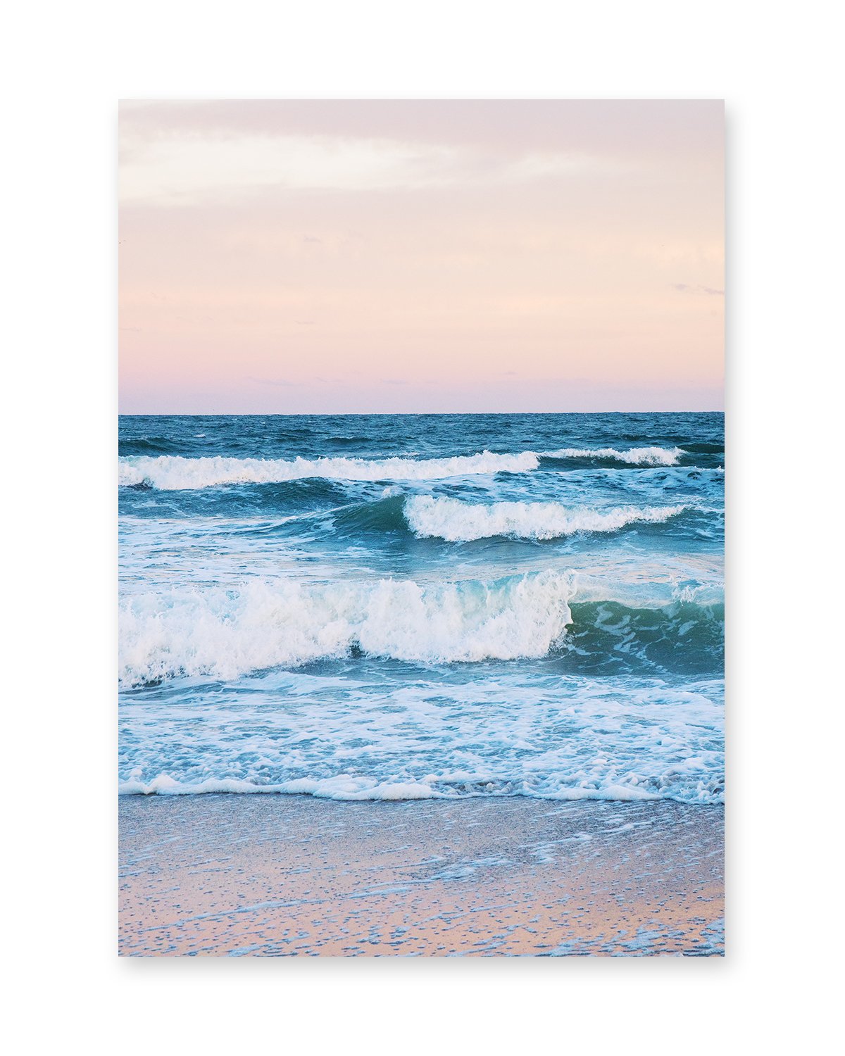 Sunset Blue Waves Wrightsville Beach Photograph, Wright and Roam