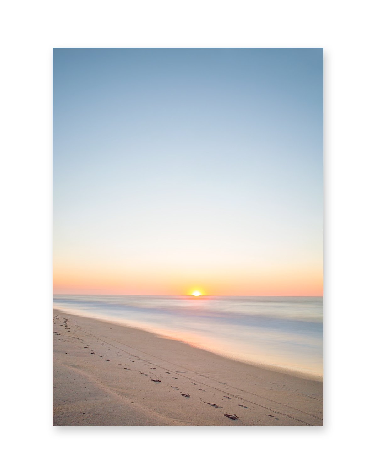 Pastel Blue Sunrise Wrightsville Beach Photograph by Wright and Roam