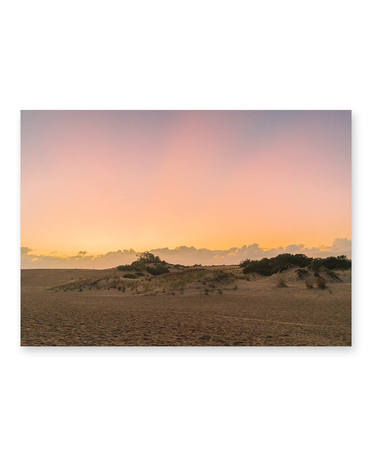 outer banks, jockeys ridge sunset dunes photograph by wright and roam