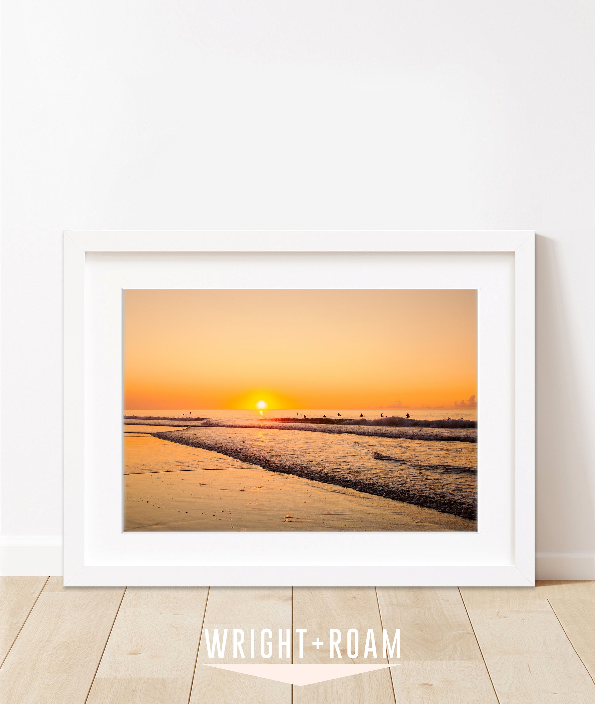 golden wrightsville beach surf print