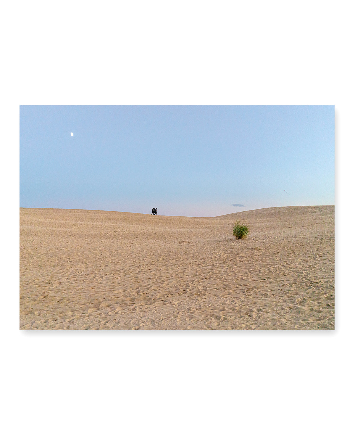 outer banks, jockeys ridge photograph, blue minimalist print by Wright and Roam