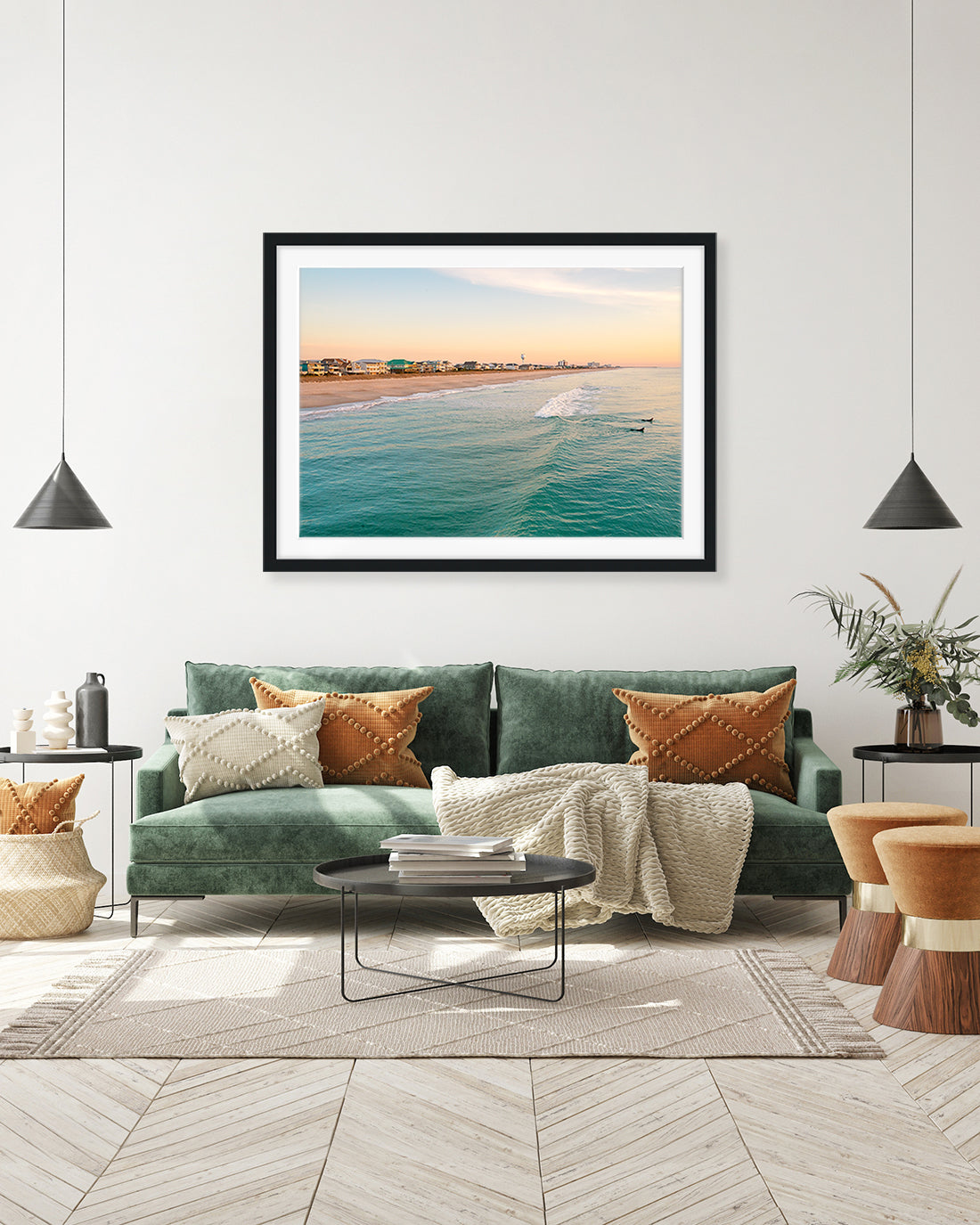 living room decor, large framed wall art