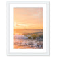golden wave photograph White frame by Wright and Roam