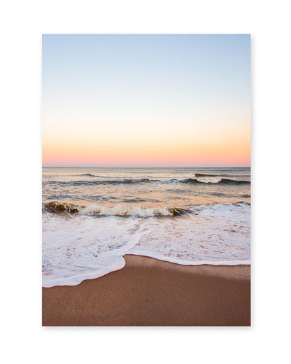 warm sunset carolina beach photograph, wright and roam