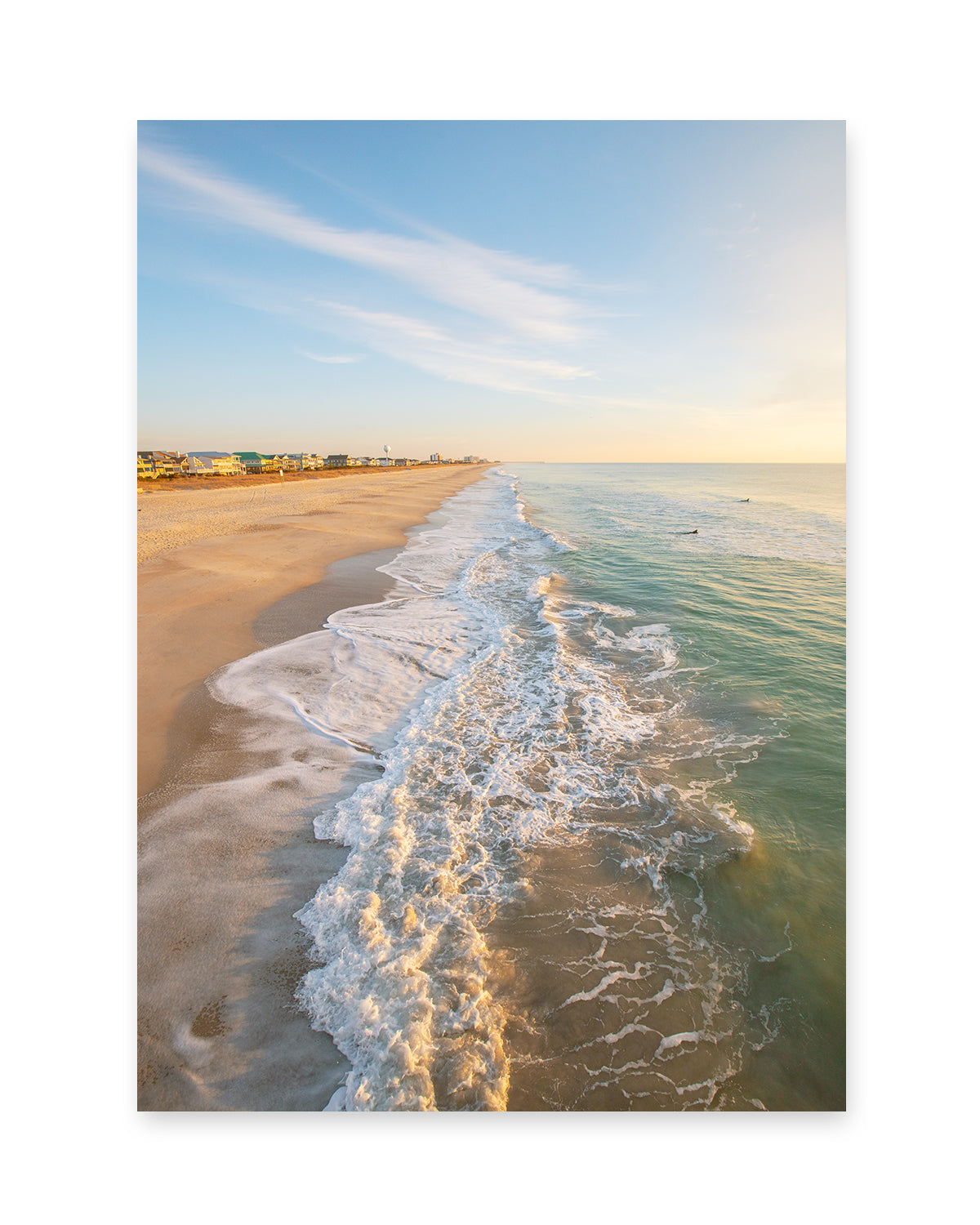 sunrise aerial wrightsville beach photograph