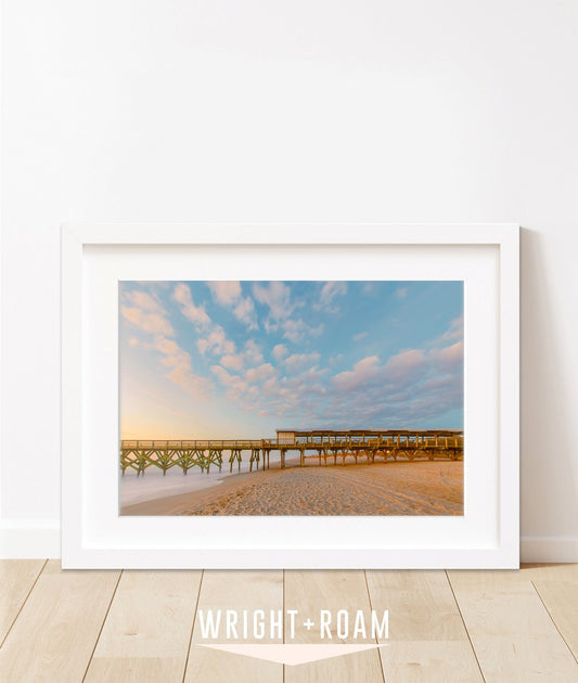 wrightsville beach, crystal pier sunrise photograph