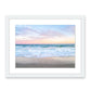Blue Sunset Wrightsville Beach Print, White Wood Frame By Wright and Roam